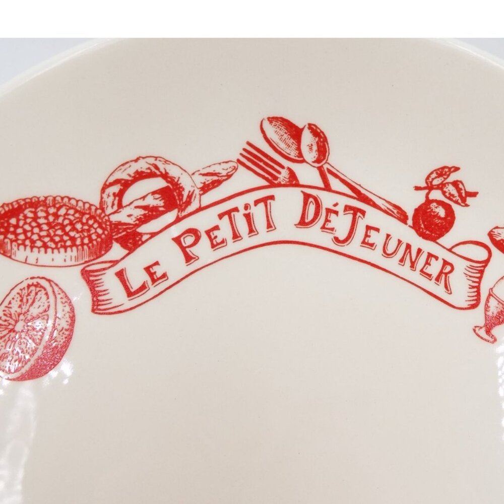 Pair of Le Comptoir De Famille France Le Petit De'Jeuner Plates 8-1/4" - Picture 6 of 6